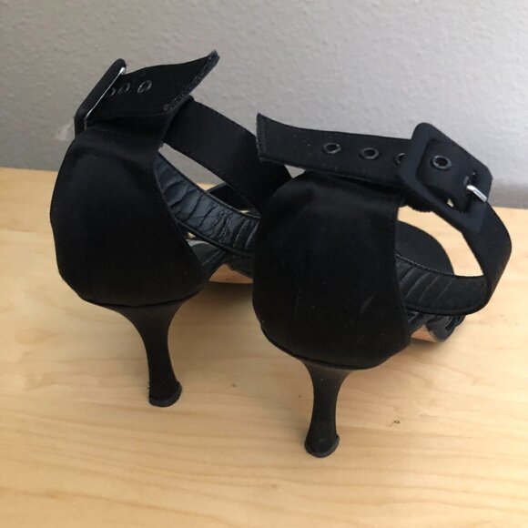 Isaac Mizrani Square Toe Strappy Heels - Picture 6 of 11